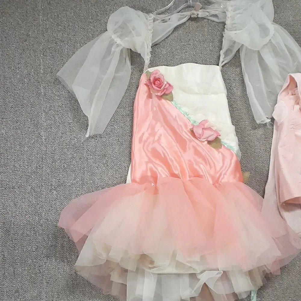 Munchkin costume Pretty in pink Curtain Call /leotard, size 6C/headpiece - Picture 2 of 8